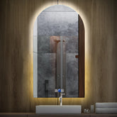 Specchio LED Semiovale 2 | Pulsanti touch | Funzione anti-appannamento | Temperatura di colore regolabile - Reyze Serie Ambient Modello 1